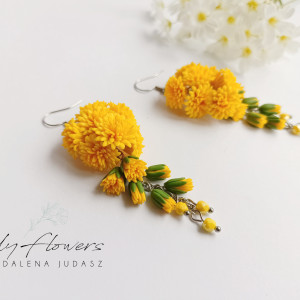 Kolczyki z kwiatami mniezka
