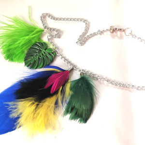 Naszyjnik pióra boho