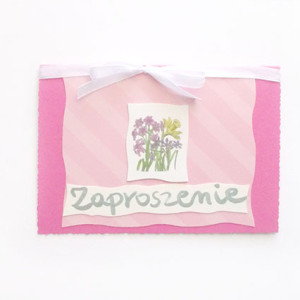 różowe zaproszenie, zaproszenie na różne okazje, kolorowe zaproszenia, boho zaproszenia, puste zaproszenia pastelowe