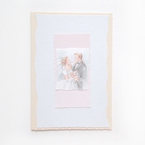 ślub kartka pastelowa,  pusta kartka na ślub, kartka z okazji ślubu, ślubna kartka bez życzeń, kartka z Młodą Parą, ślub zaproszenie, ślub podziękowania