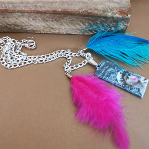 Naszyjnik pióra boho