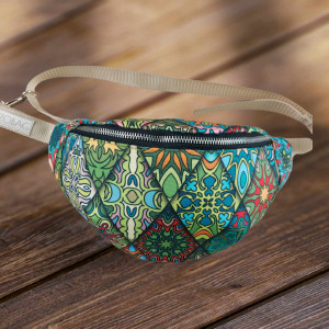 Saszetka nerka wododoporna roz.L kafelki marokańskie