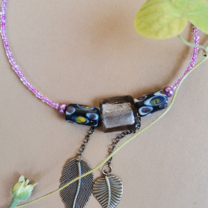 Naszyjnik liście boho