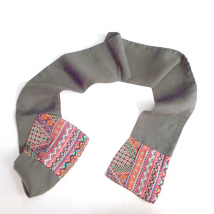 khaki opaska, boho opaska, wiskoza opaska do włosów, grunge opaska na włosy, krótka apaszka, boho apaszka, przepaska do włosów