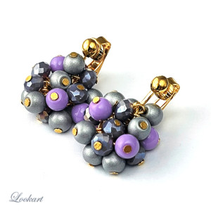 Klipsy Fioletowa Rosa