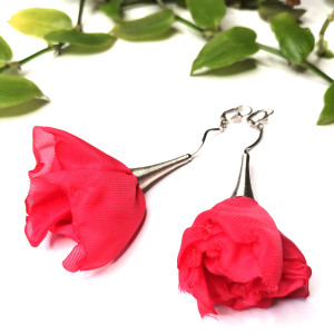 Kolczyki czerwone tulipany