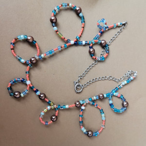 Naszyjnik koralikowy boho