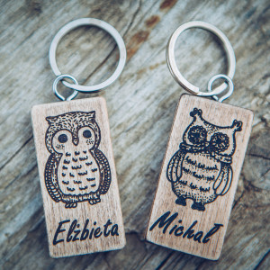 Drewniany Brelok do kluczy - Dzień Nauczyciela / Zakończenie Roku