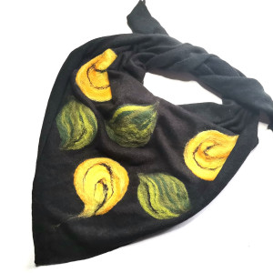 Chusta czarna merino