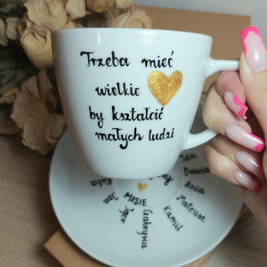 Filiżanka prezent Dla Nauczyciela z cytatem