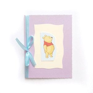 bajkowe kartki dla dla dzieci, kartka dla chłopczyka, kartka dla dziewczynki, kartka dla dziecka, kartka dla chłopca, kartka z Kubusiem Puchatkiem, Kubuś Puchatek kartka