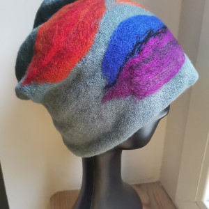 Czapka wełniana gołebi