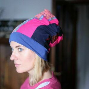 czapka smerfetka długa codzienna