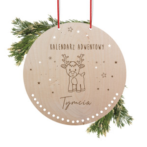Kalendarz adwentowy reniferek