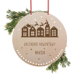 Kalendarz adwentowy sanie