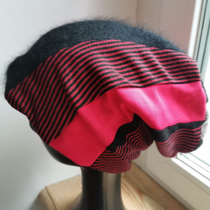 czapka patchworkowa damska etno