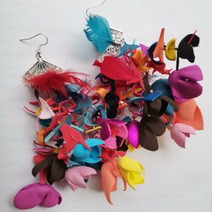 Kolczyki lekkie kolorowe