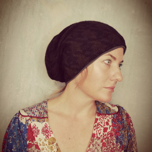 czapka brązowa smerfetka