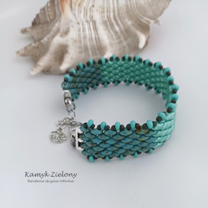 Turkusowa bransoletka SuperDuo