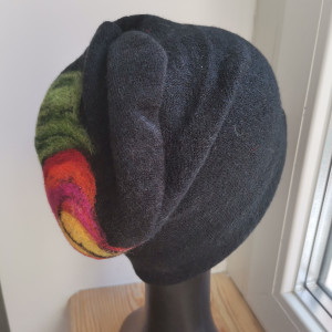 Czapka wełniana czarna