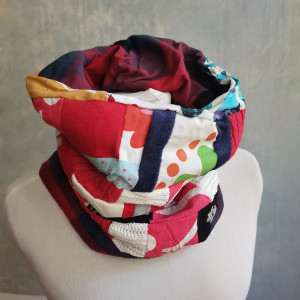 Komin patchworkowy kolorowy