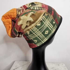 czapka patchworkowa smerfetka