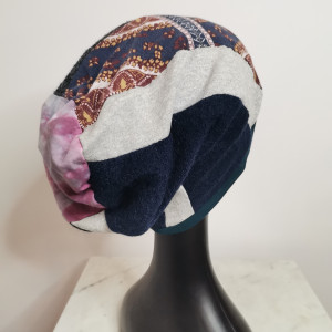 czapka patchworkowa smerfetka