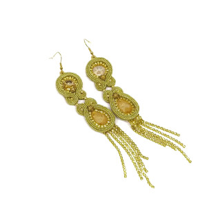 Złote kolczyki sutasz - kolekcja Glamour