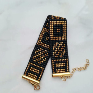 Bransoletka tkana z koralików