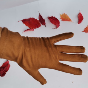 Rękawiczki dzianinowe brąz