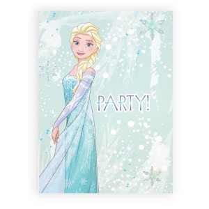 bajkowe zaproszenia dla dziewczynki, elsa zaproszenia na urodziny, frozen zaproszenia, kraina lodu zaproszenia, ładne zaproszenia dla dzieci