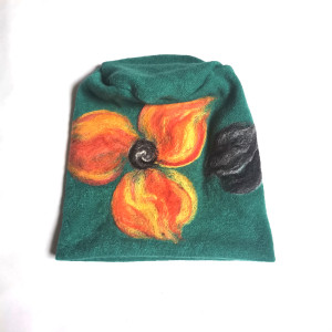 Czapka wełniana turkus