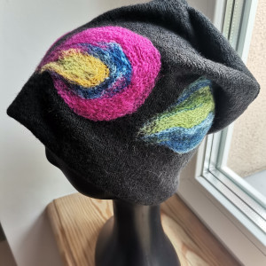 Czapka wełniana turkus