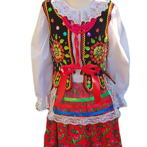 Strój krakowskie ludowy dla dziewczynki