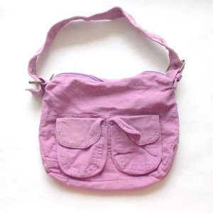 nowa bawełniana torebka do ręki, sportowa torebka z bawełny, fioletowa torebka, jagodowa torebka, casual torebka