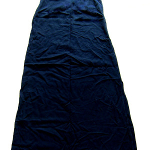 prosta sukienka z bawełny, długa sukienka na ramiączkach, granatowa sukienka, sukienka ciemnogranatowa, bawełniana sukienka, elegancka sukienka, ciemna sukienka z rozcięciem