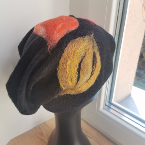 Czapka wełniana czarna