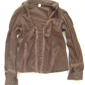 brązowa bluzka długi rękaw, boho bluzka koszulowa, bawełniana bluzka z długim rękawem, damska koszula, bluzka z bawełny, elegancka bluzeczka damska