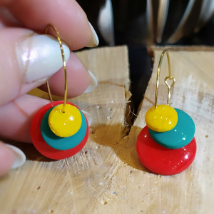 Kolczyki z  masy fimo