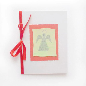 aniołek kartka na Boże Narodzenie, świąteczne kartki bez życzeń, kartki ręcznie rysowane, kartki dla firm, kartki na Nowy Rok, Boże Narodzenie kartki, kartka z aniołkiem