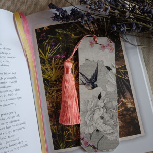 Zakładka do książki Ptaszek pink