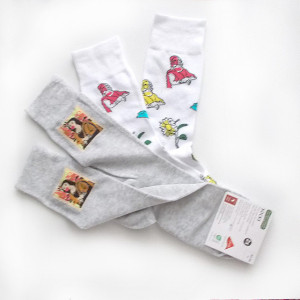 nowe skarpetki 43-46, dwupak skarpetki we wzory rozmiar 43-46 fajne skarpety wzorzyste, modne skarpety w rozmiarze 43-46