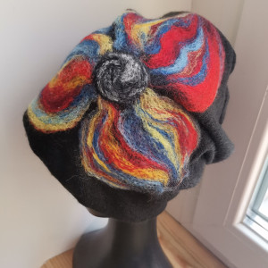 Czapka wełniana czarna