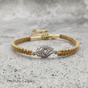 Zestaw bransoletek makrama- listek, Toho