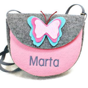 Malutka torebka z imieniem motylek