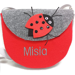 Malutka torebka z imieniem biedronka