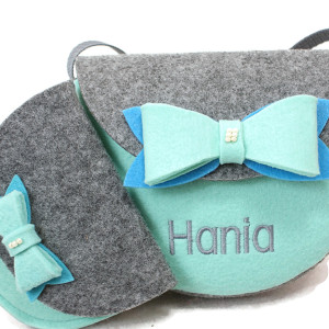 Malutka torebka z imieniem, portfelik