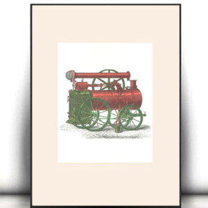 retro plakat A4, maszyna plakat 21x30, automobil plakat do domu, mały plakat do biura, vintage obrazek do sypialni, plakat z maszyną, plakat  do przedpokoju