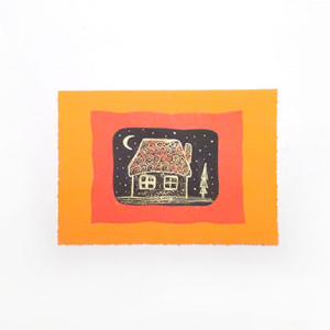 bajkowe kartki świąteczne, ręcznie rysowane kartki na Boże Narodzenie, domek kartka, kartka z domkiem, rustykalne kartki dla firm, kartki dla dzieci, dom kartka, kartka z domem