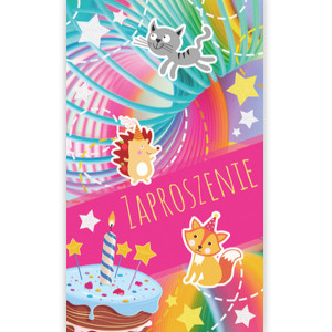 bajkowe zaproszenia dla dziewczynki, ogólne zaproszenia na imprezę, zaproszenia na urodziny, zaproszenia urodzinowe